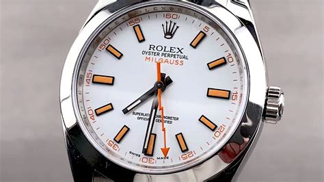 is the rolex milgauss waterproof|Rolex Milgauss white dial review.